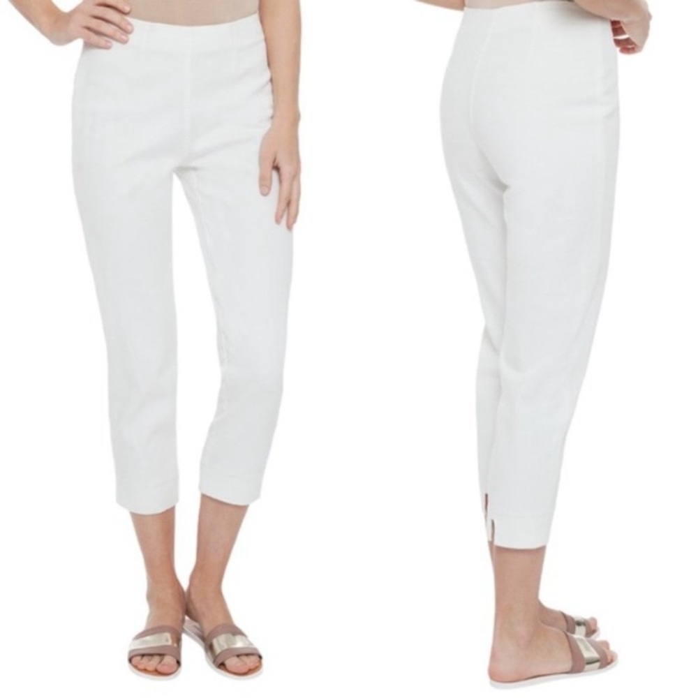 NEW Piazza Sempione Italian White Audrey Pants size 8